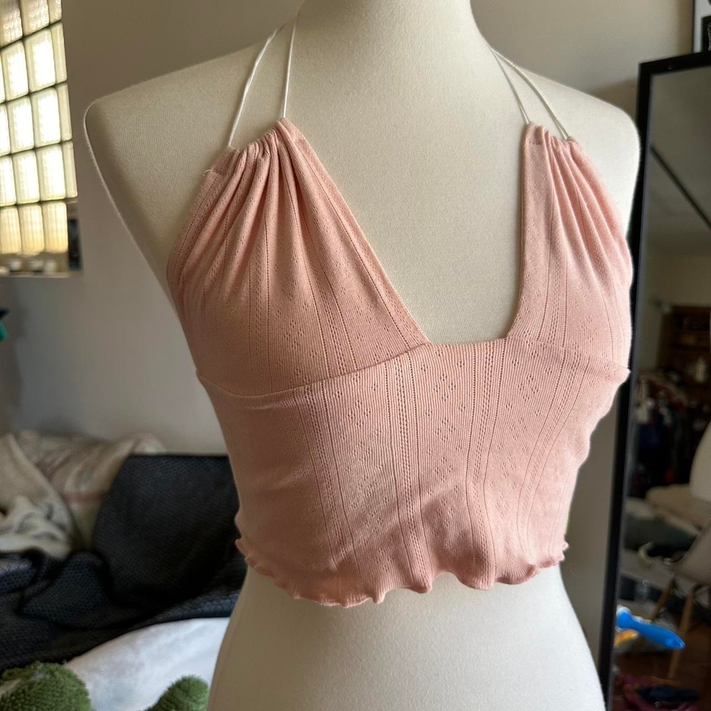 O'Mighty brand pink halter top with charms